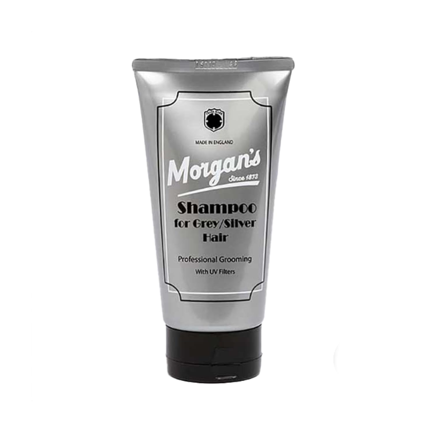 Morgan's Shampoo for Grey and Silver Hair, Enriched with Jojoba Oil, Brightens Hair and Neutralises Yellow Tones, with UV Filters 5.2 Fl Oz