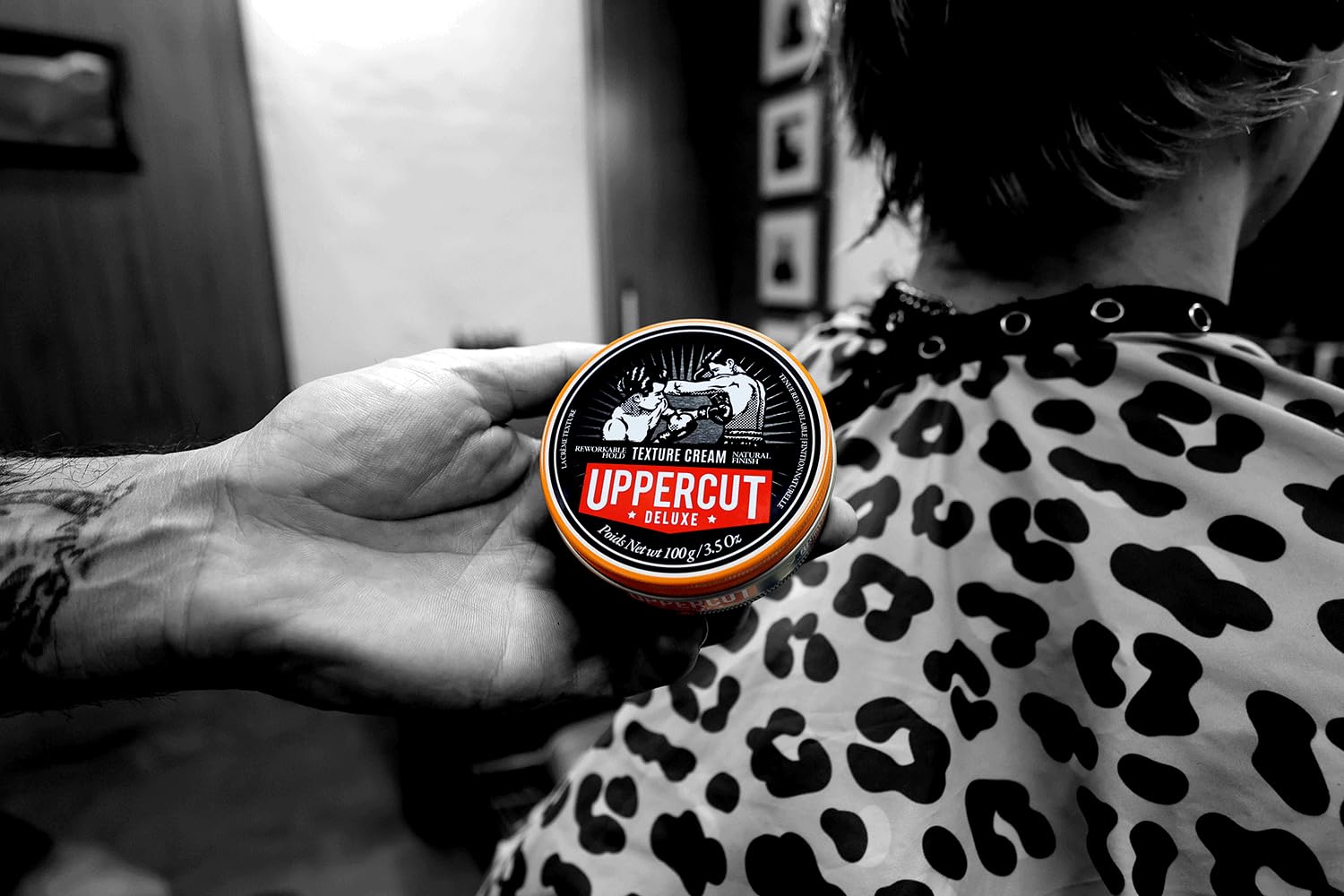 Uppercut Deluxe Texture Cream, Re-Workable, Pliable Hold, Natural Finish, 3.5 Oz / 100G