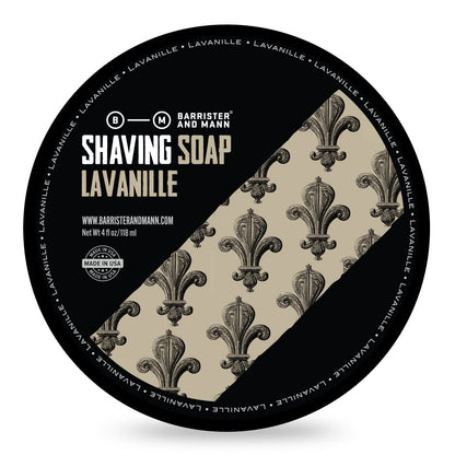 Barrister and Mann Shaving Soap | Luxury Dense, Rich & Creamy Lather Tallow Wet Shave Puck Bar Notes of Lemon, Bergamot, Rosemary, Lavender, Patchouli | Smooth Grooming Routine for Men 4 Oz (Seville)
