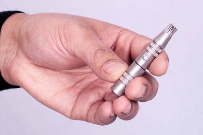 Groom Mate Platinum XL Nose & Ear Hair Trimmer with Leather Pouch & Brush - Engineered to Last a Lifetime - Made in USA