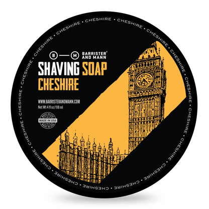 Barrister and Mann Shaving Soap | Luxury Dense, Rich & Creamy Lather Tallow Wet Shave Puck Bar Notes of Lemon, Bergamot, Rosemary, Lavender, Patchouli | Smooth Grooming Routine for Men 4 Oz (Seville)