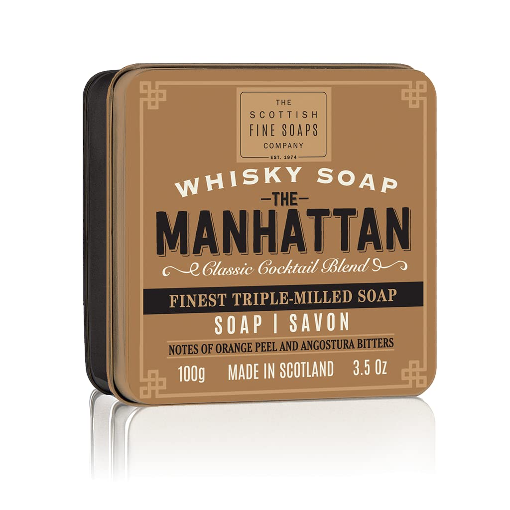 The Scottish Fine Soaps Company Scottish Soap Soap in a Tin the Manhattan