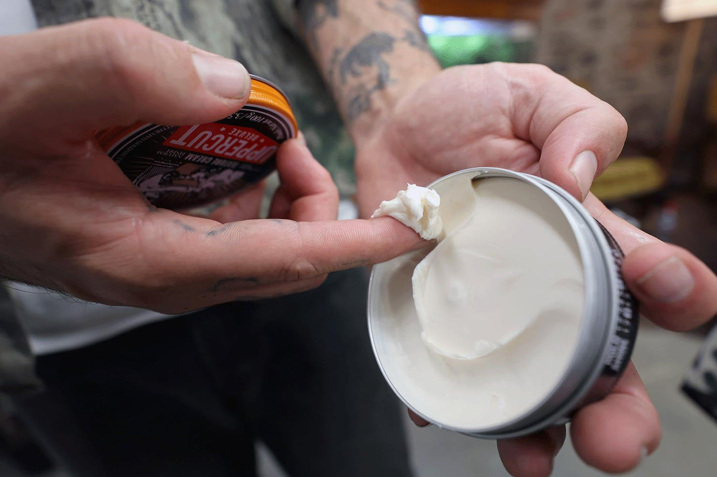 Uppercut Deluxe Texture Cream, Re-Workable, Pliable Hold, Natural Finish, 3.5 Oz / 100G