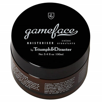  Triumph & Disaster | Gameface Moisturiser Jar | Hydrating Facial Moisturizer - Lightweight, Non-Greasy Facial Lotion for Men, 3.4 Oz