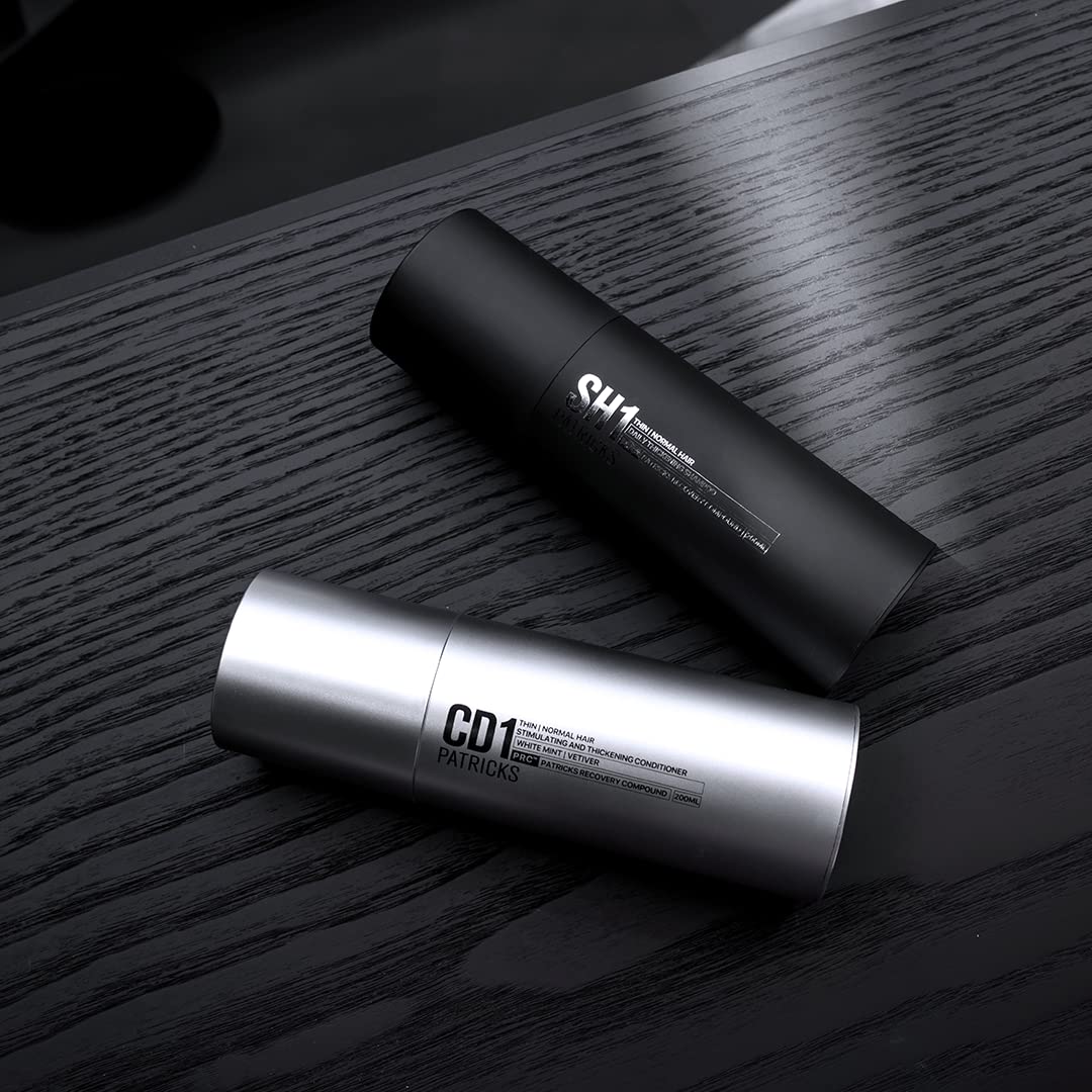 Patricks | SH1 Thickening Shampoo for Hair Loss in Men | DHT Blocker | Includes Protein & Other Powerful Ingredients to Support Hair Growth & Care | for Mild to Moderate Hair Loss | 200Ml