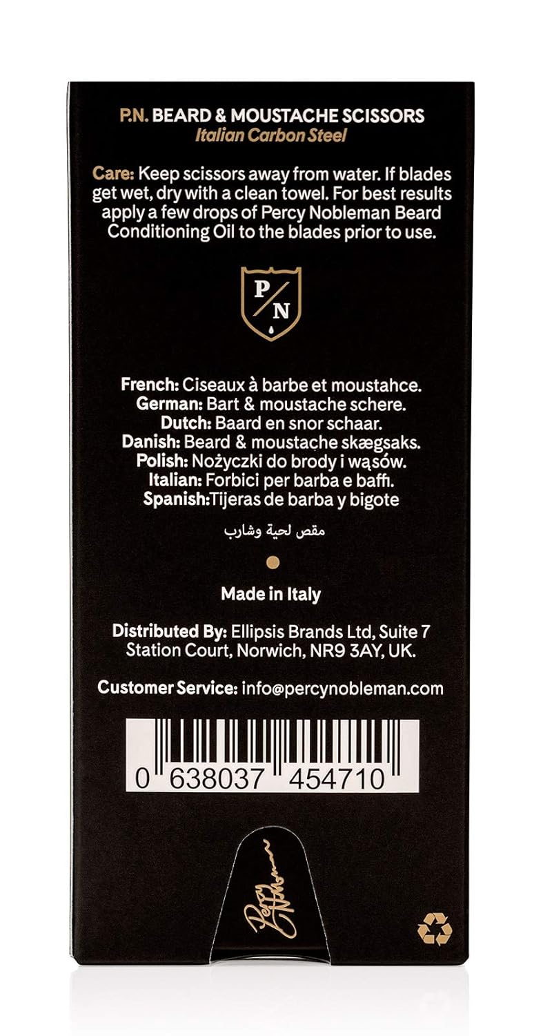 Percy Nobelman Beard & Moustache Scissors