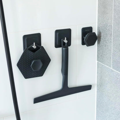 Tooletries the Squeegee & Hook - All Purpose Shower Squeegee for Glass Doors, Silicone Grip, Bathroom Cleaner Tool Household Window Mirror Squeegee, Bathroom Accessories & Cleaning Supplies - 10 Inch