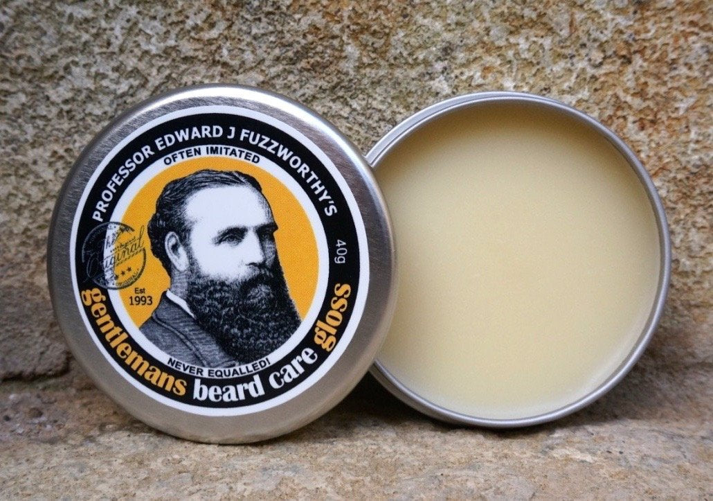 Beauty and the Bees Professor Fuzzworthy'S Beard Balm Gloss Leave in Conditioner All Natural Organic Beard Care with Leatherwood Honey & Essential Plant Oils | Handmade in Tasmania Australia- 40G