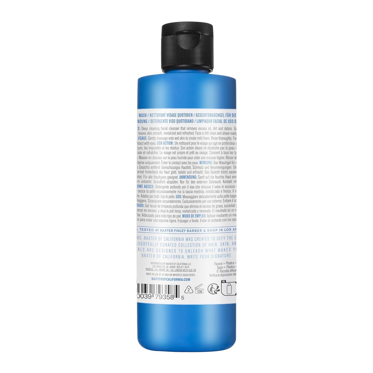Baxter of California Daily Face Wash for Men | All Skin Types | Sulfate-Free | Fragrance Free | Father'S Day Gift Guide
