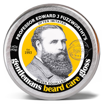 Beauty and the Bees Professor Fuzzworthy'S Beard Balm Gloss Leave in Conditioner All Natural Organic Beard Care with Leatherwood Honey & Essential Plant Oils | Handmade in Tasmania Australia- 40G