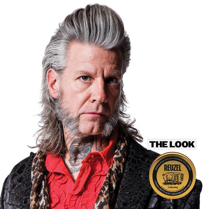 Reuzel and Liquid Death Severed Head Matte Clay Pomade, Strong All Day Hold, Water Soluble, Matte Finish and Non-Greasy Formula, Easy to Wash Out, for All Hair Types, 3.38 Oz