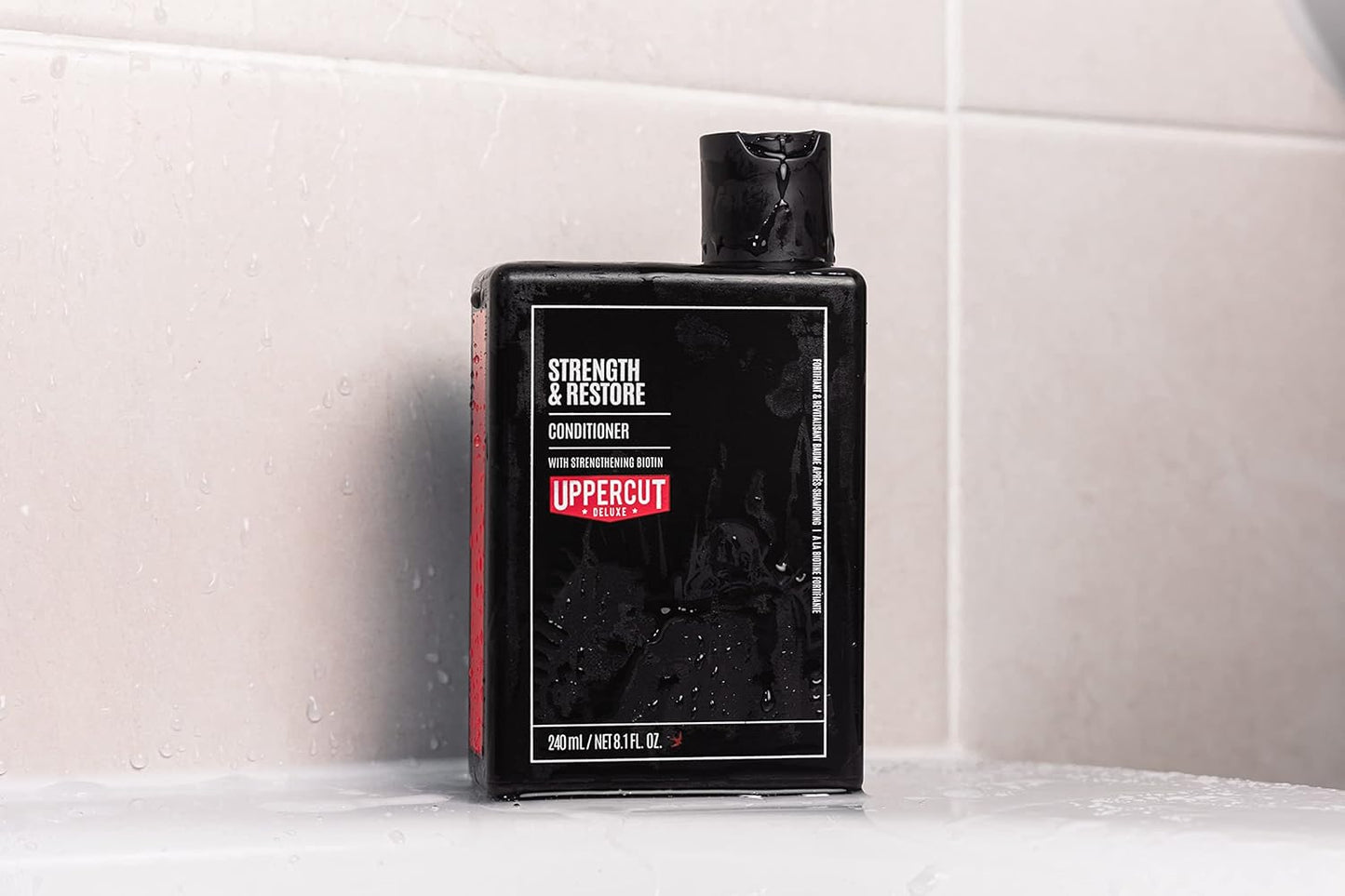 Uppercut Deluxe Strength and Restore Conditioner Designed for All Hair Types & Infused with Biotin & Caffeine - 8.1 Fl. Oz. / 240Ml