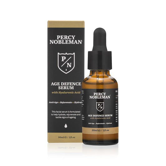  Percy NoblemanAge Defence Serum with Hyaluronic Acid, a Face Serum with a Vitamin-Rich Formula to Help Tackle Signs of Ageing, 30Ml