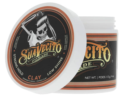 Suavecito Pomade Firme Clay - Strong Hold Hair Clay for Men - Low Shine Matte Hair Clay Pomade for Natural Texture Hairstyles