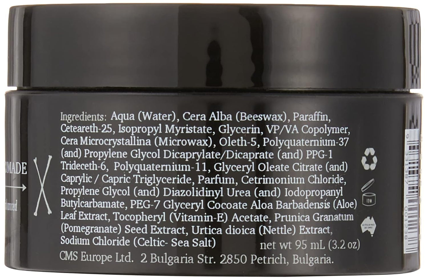 Modern Pirate Sea Salt Creme Pomade 3.2Oz