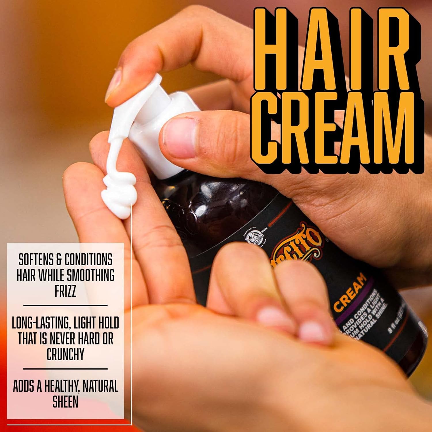 Suavecito Hair Cream Pump Bottle Medium Shine All Day Light Hold (8 Oz)