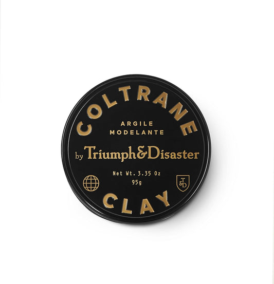 Triumph & Disaster Coltrane Hair Clay Pomade – Medium Hold, Matte Finish Styling Paste for Men and Women with Smoky Earth Scent, 95G