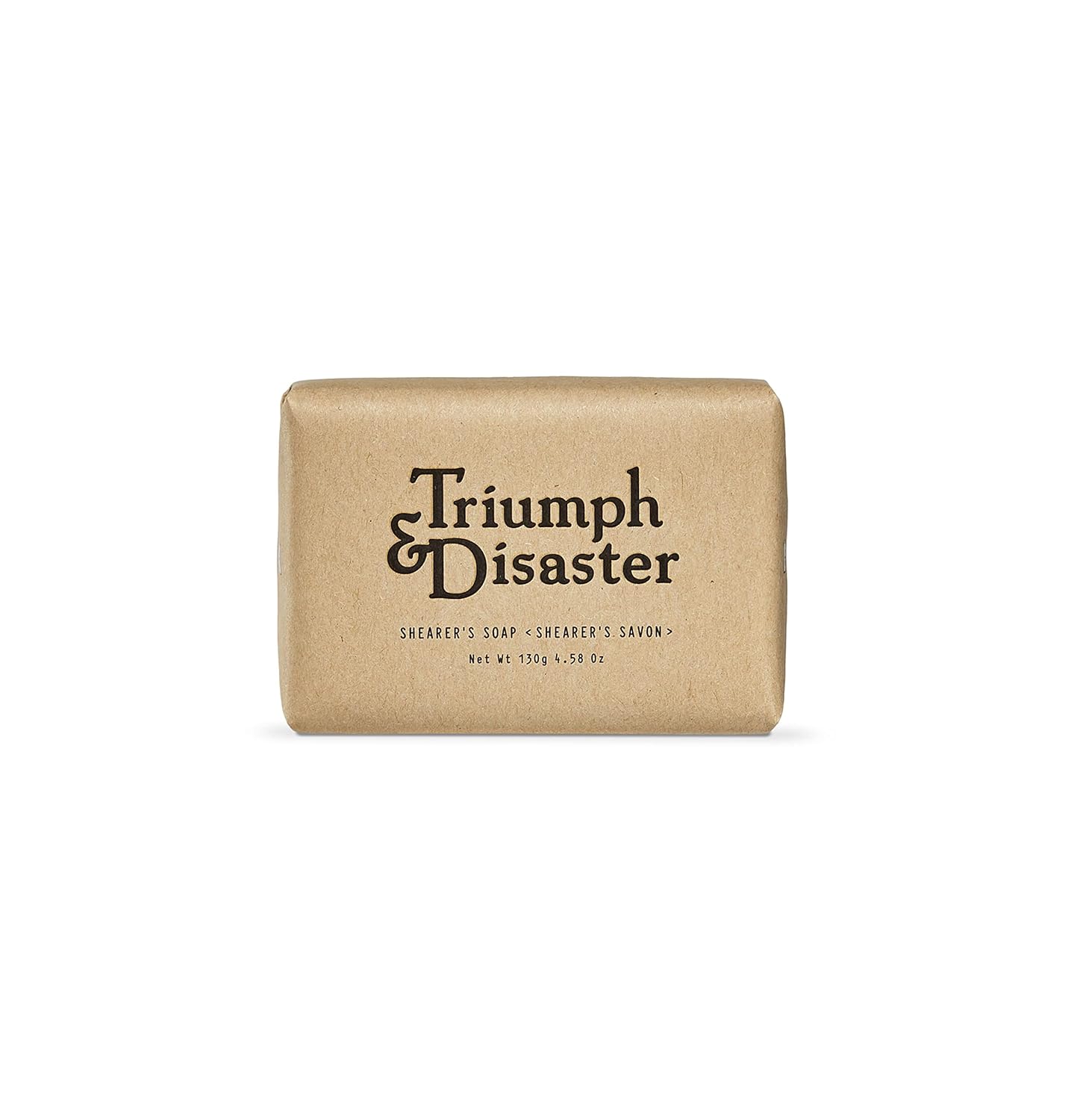 Triumph and Disaster Shearers Soap Bar, 130G, Gentle Exfoliation and Massaging Effect, 1-Piece