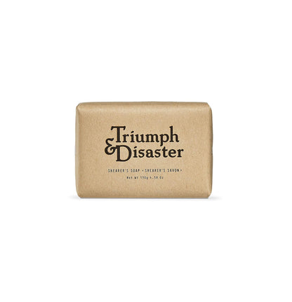 Triumph and Disaster Shearers Soap Bar, 130G, Gentle Exfoliation and Massaging Effect, 1-Piece