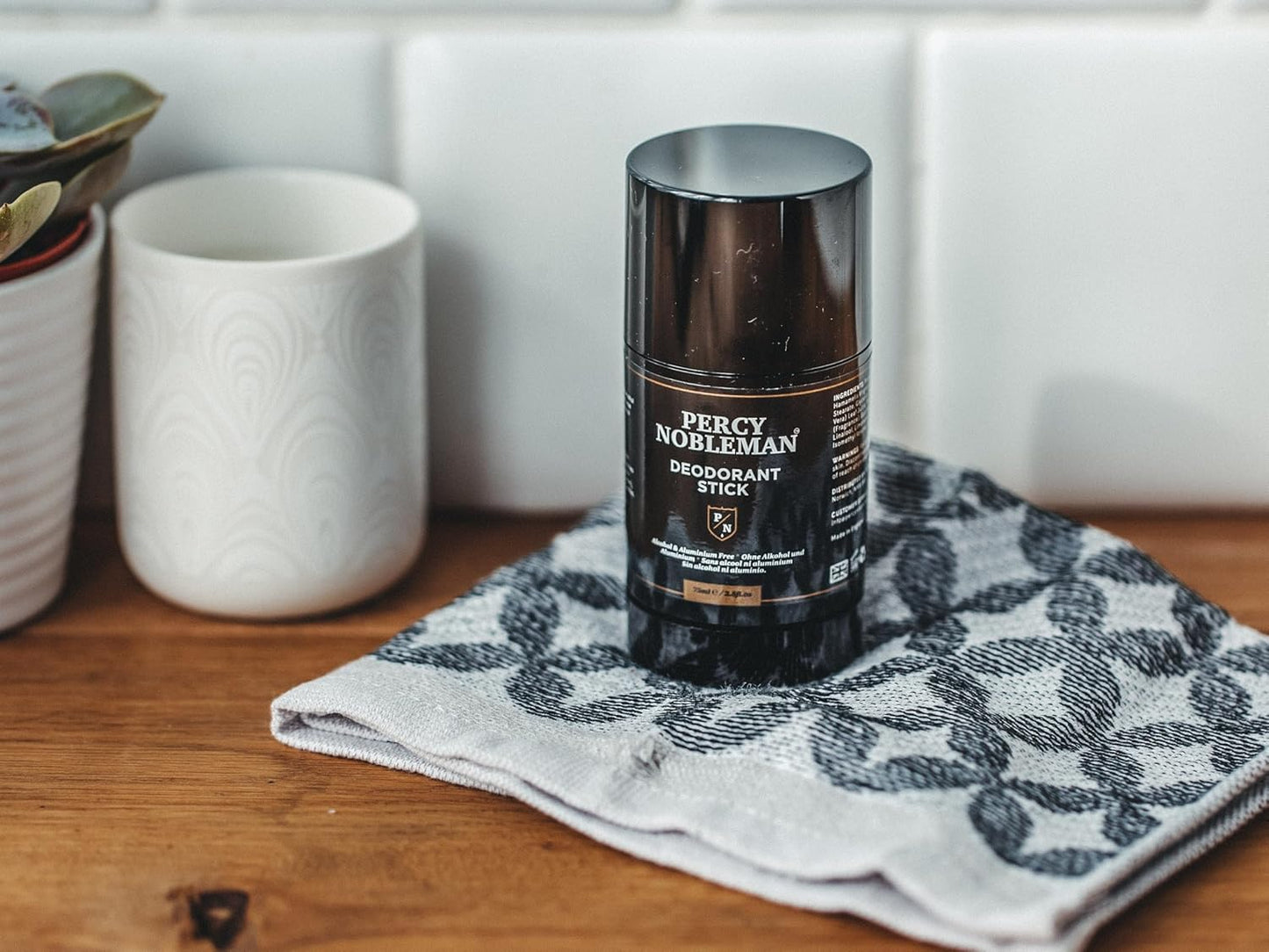 Percy Nobleman Natural Deodorant Stick - Signature Scented Men'S Deodorant with Aloe Vera and Witch Hazel Blend. Aluminium Free 75Ml