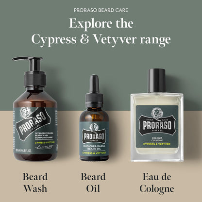 Proraso Eau De Cologne, Cypress and Vetyver, 3.4 Fl Oz