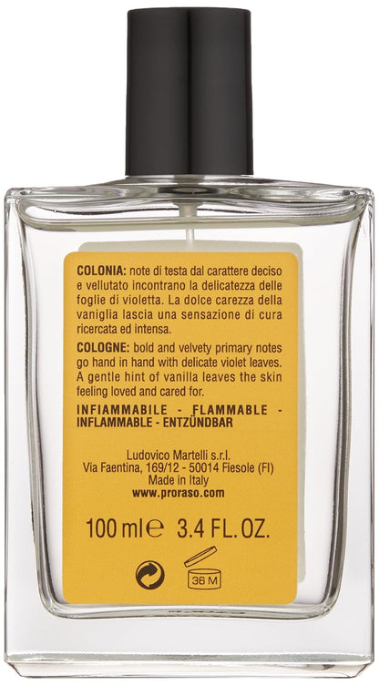 Proraso Cologne, Wood & Spice, 3.4 Fl Oz