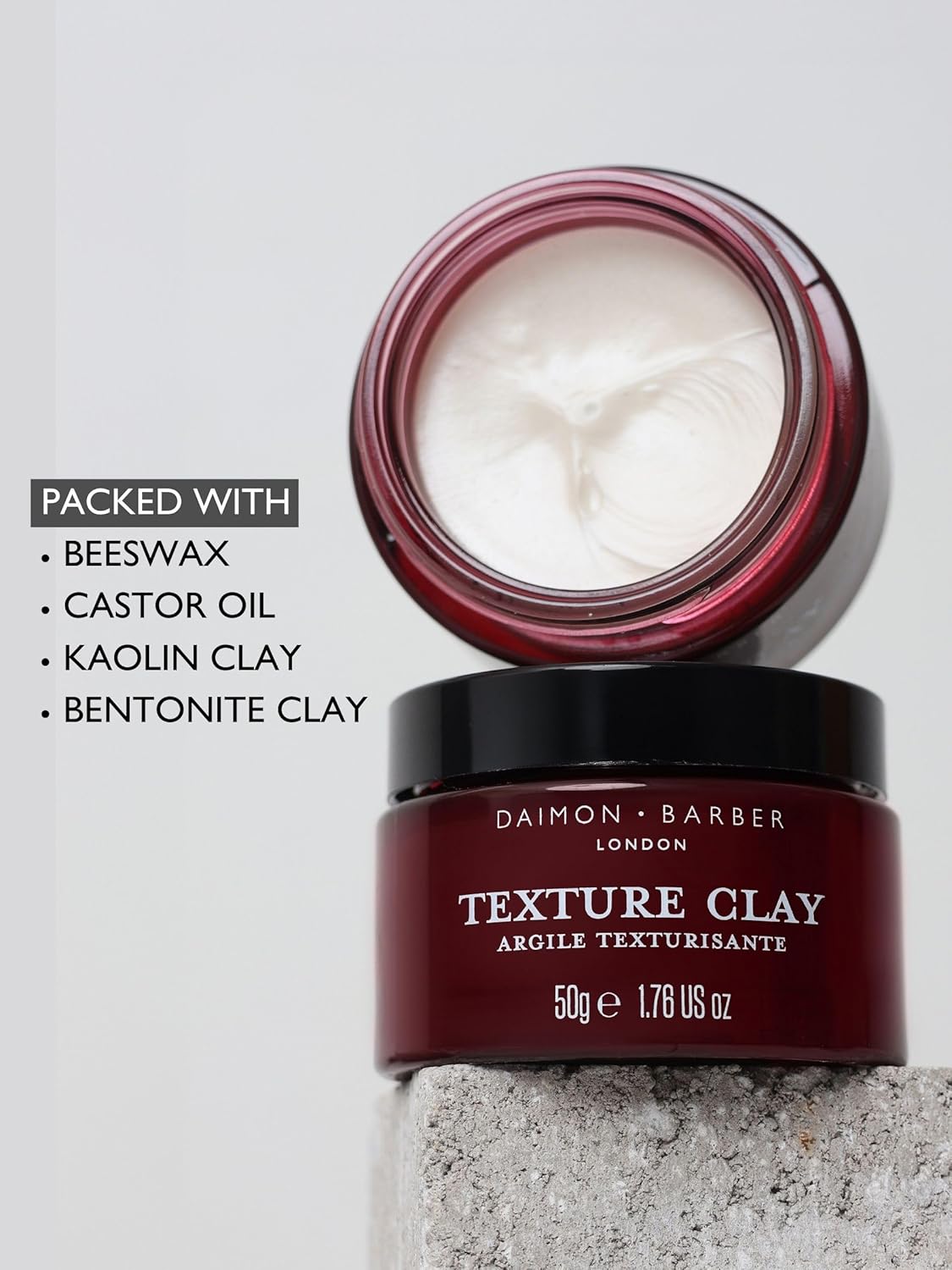 Daimon Barber Texture Clay for Men - 1.76 Oz Clay