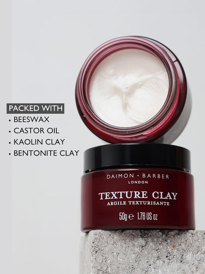 Daimon Barber Texture Clay for Men - 1.76 Oz Clay
