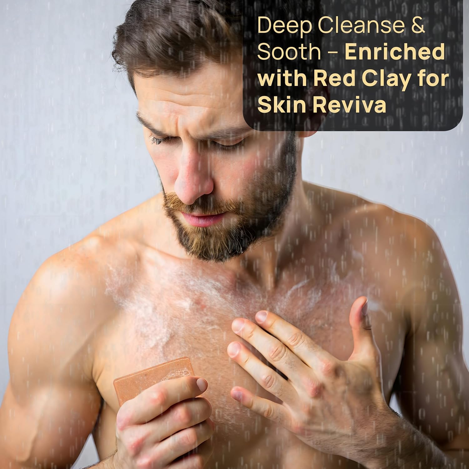 Modern Pirate Australian Red Clay Soap, Kakadu Plum Repair Face & Body Cleanser, 110Gm