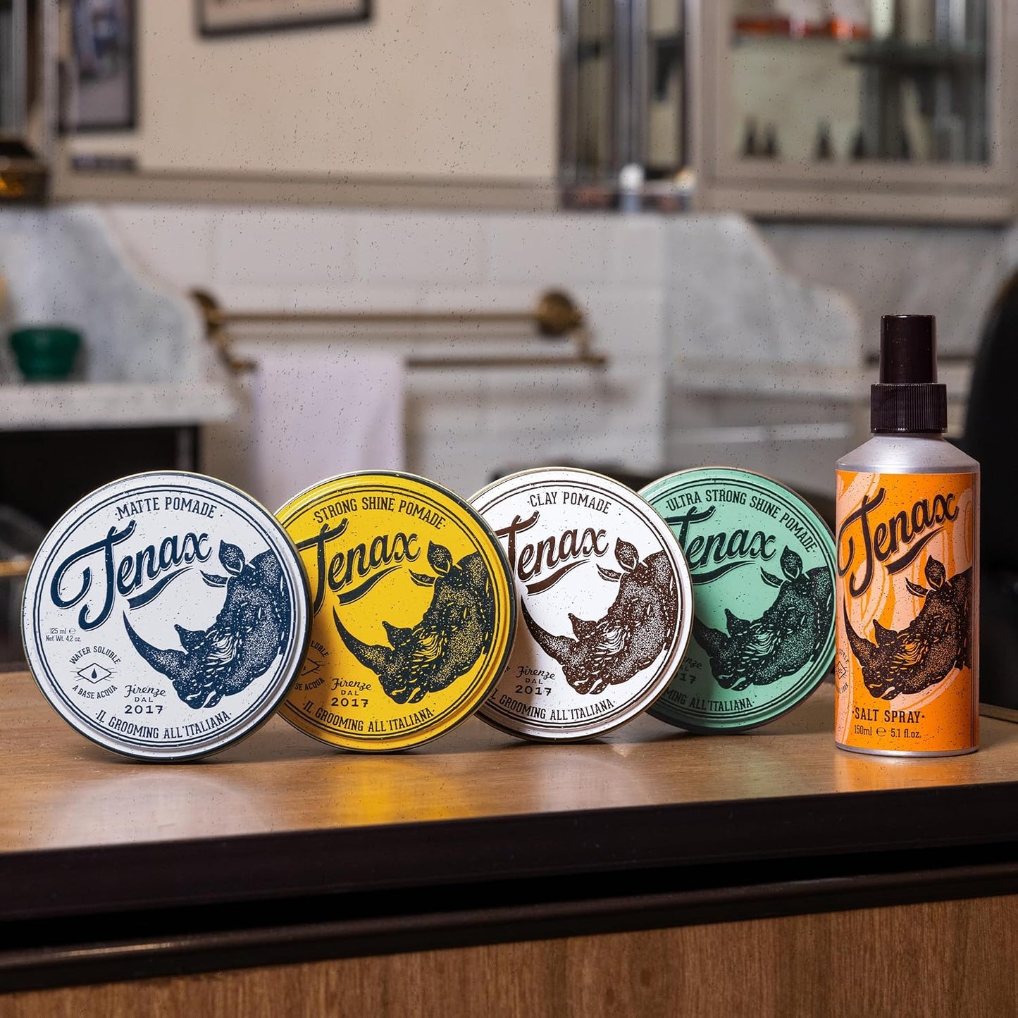 Tenax Water Soluble Pomade, Strong Hold with Clean Shine, 4.5 Oz