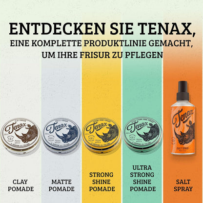 Tenax Water Soluble Pomade, Strong Hold with Clean Shine, 4.5 Oz