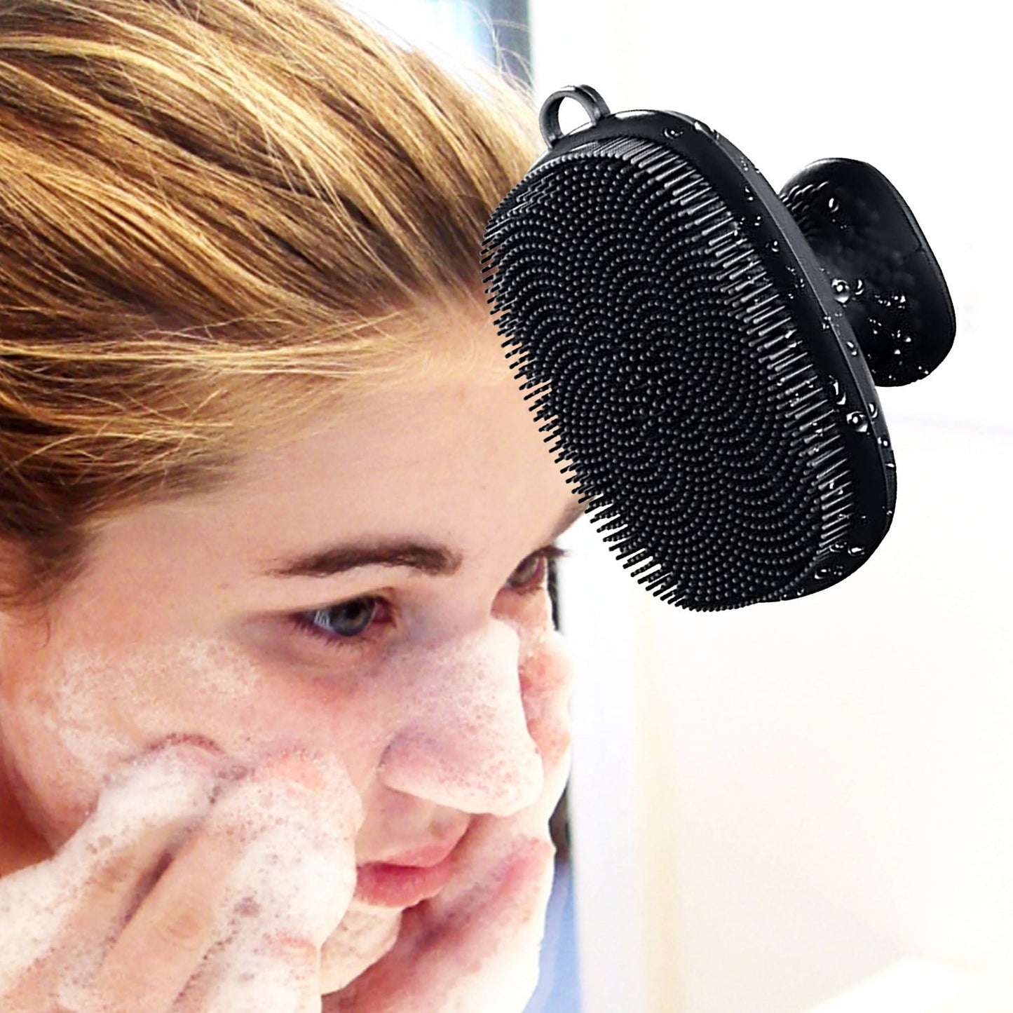 Tooletries Face Scrubber, Silicone Face Scrubber for Men, Facial Cleansing Brush Silicone Face Wash Brush Manual Waterproof Cleansing Skin Care Face Brushes for Cleansing and Exfoliating