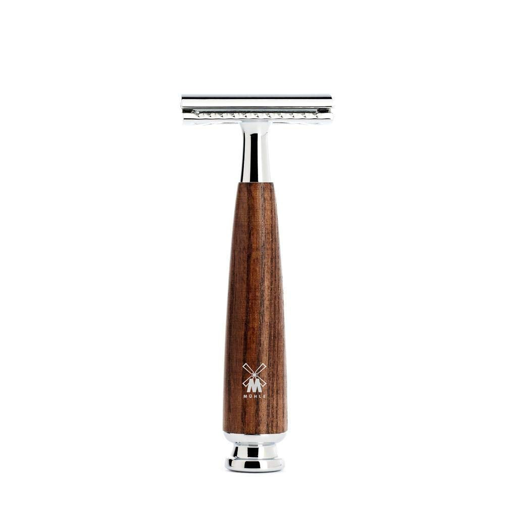 MÜHLE RYTMO 3-Piece Pure Badger Safety Razor Luxurious Modern Shaving Set - Perfect for Every Day Use, Barbershop Quality Close Smooth Shave