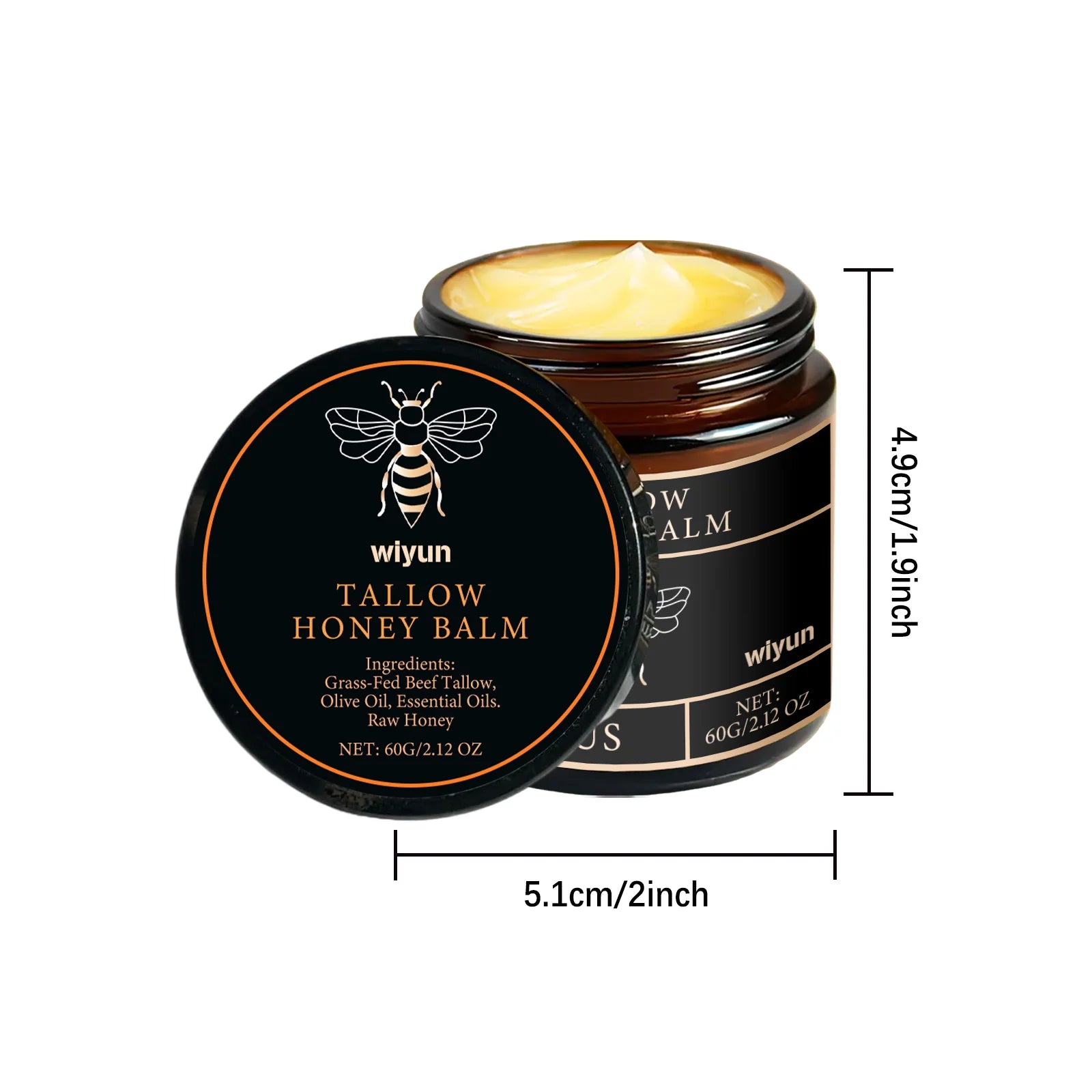Beef Tallow Honey Cream Fade Dark Spots Remove Melanin Brightening Firming Non-Greasy Lasting Moisturizing Soothing Body Lotion