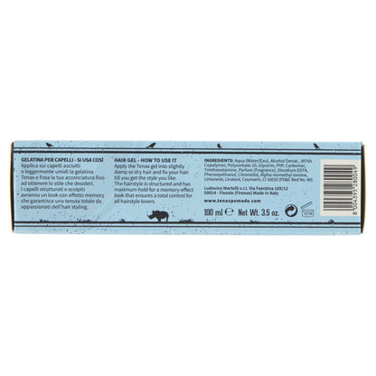 Tenax Gelatina Hair Styling Gel, Total Hold with Brilliant Shine, 14 Oz