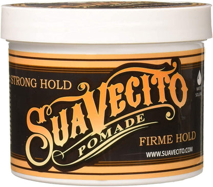 Suavecito Pomade Firme (Strong) Hold - Strong Hold Hair Pomade for Men - Medium Shine Water Based Flake Free Hair Gel - Easy to Wash Out - All Day Hold for All Hair Styles