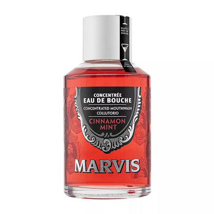 Marvis Concentrated Mouthwash Cinnamon Mint | Leaves a Cool Freshness Cinnamon Mint Flavour | Cleanses & Freshens the Entire Mouth (4.1 Oz)
