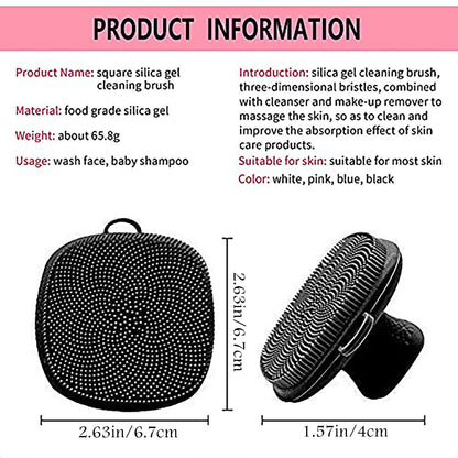 Tooletries Face Scrubber, Silicone Face Scrubber for Men, Facial Cleansing Brush Silicone Face Wash Brush Manual Waterproof Cleansing Skin Care Face Brushes for Cleansing and Exfoliating