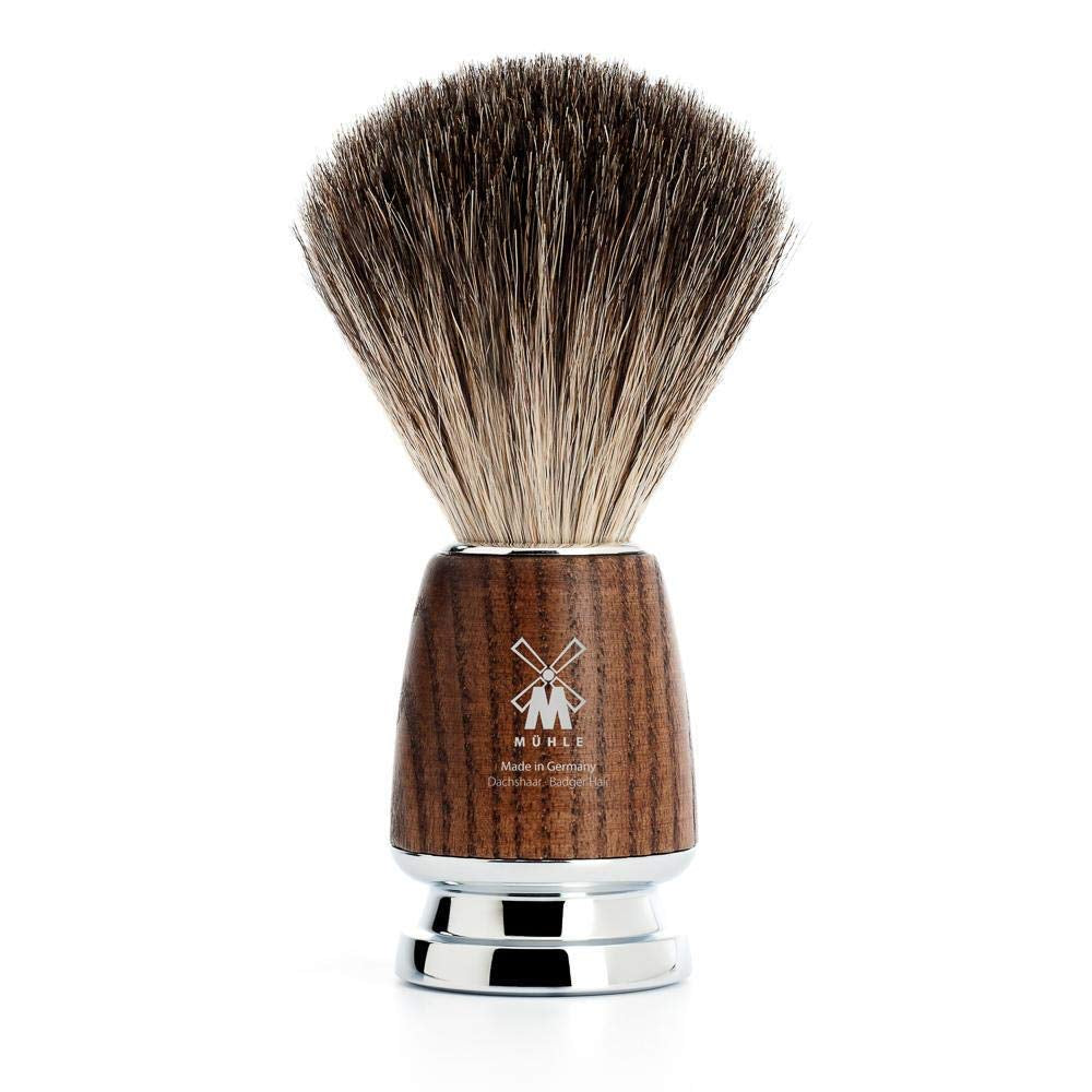 MÜHLE RYTMO 3-Piece Pure Badger Safety Razor Luxurious Modern Shaving Set - Perfect for Every Day Use, Barbershop Quality Close Smooth Shave