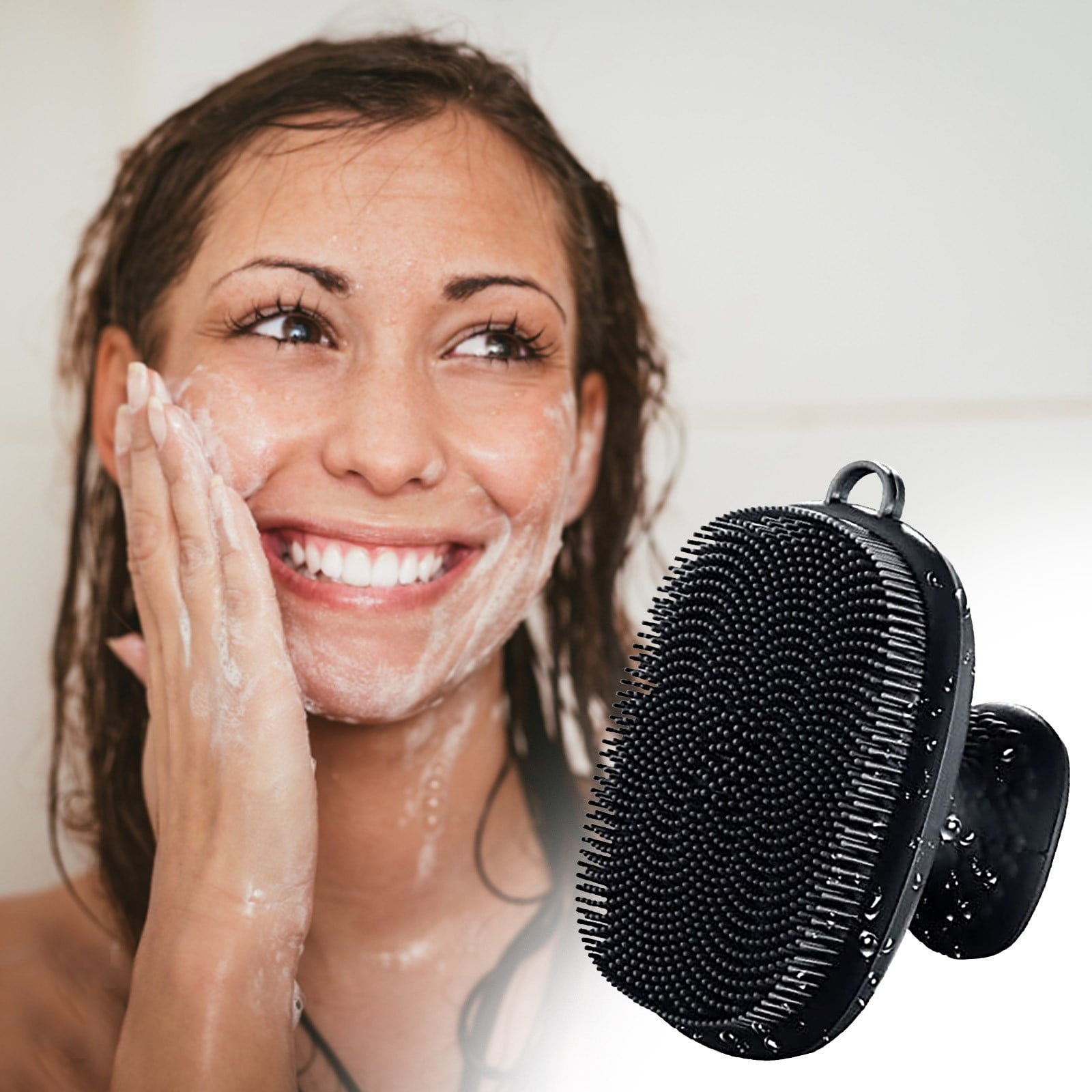 Tooletries Face Scrubber, Silicone Face Scrubber for Men, Facial Cleansing Brush Silicone Face Wash Brush Manual Waterproof Cleansing Skin Care Face Brushes for Cleansing and Exfoliating